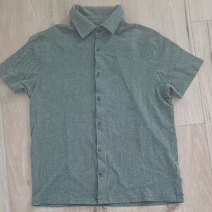 Soft Knit-like Front Button Shirt